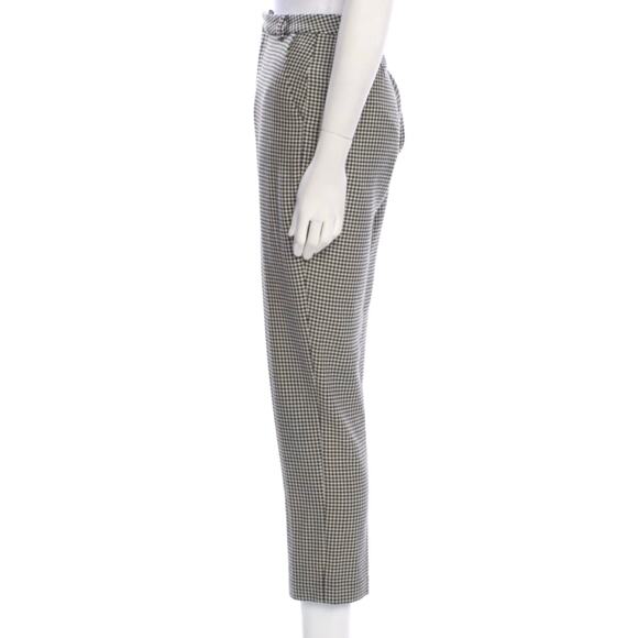 L’Agence Logan Black White Houndstooth Taper Trouser Ankle Pant - Picture 6 of 12